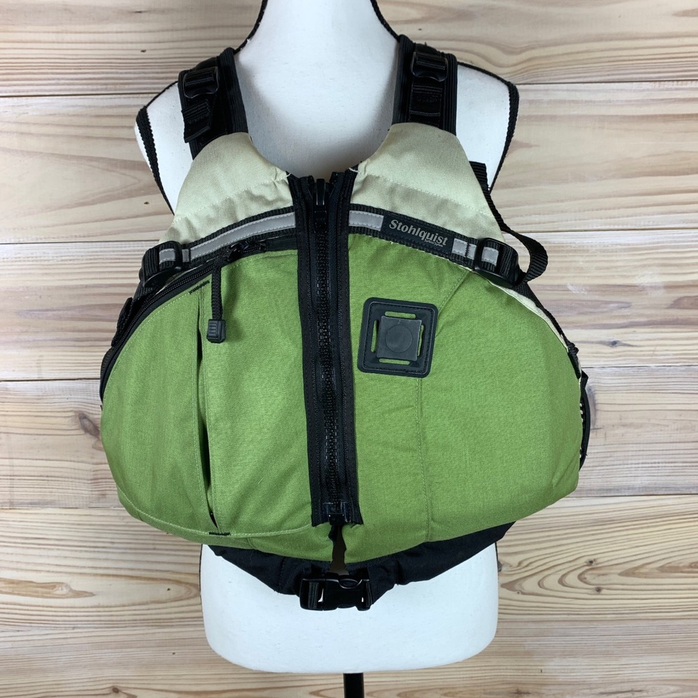Stohlquist Betsea Life Jacket Womens L/XL Green Type III PFD Kayak Sailing Vest